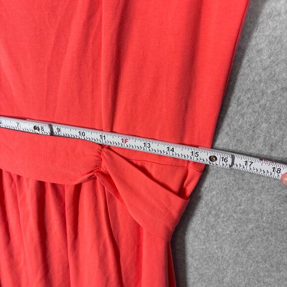 Lands End Dress Medium Knee Jersey Flowy Cotton Stretch Career Church Easter - Picture 7 of 10